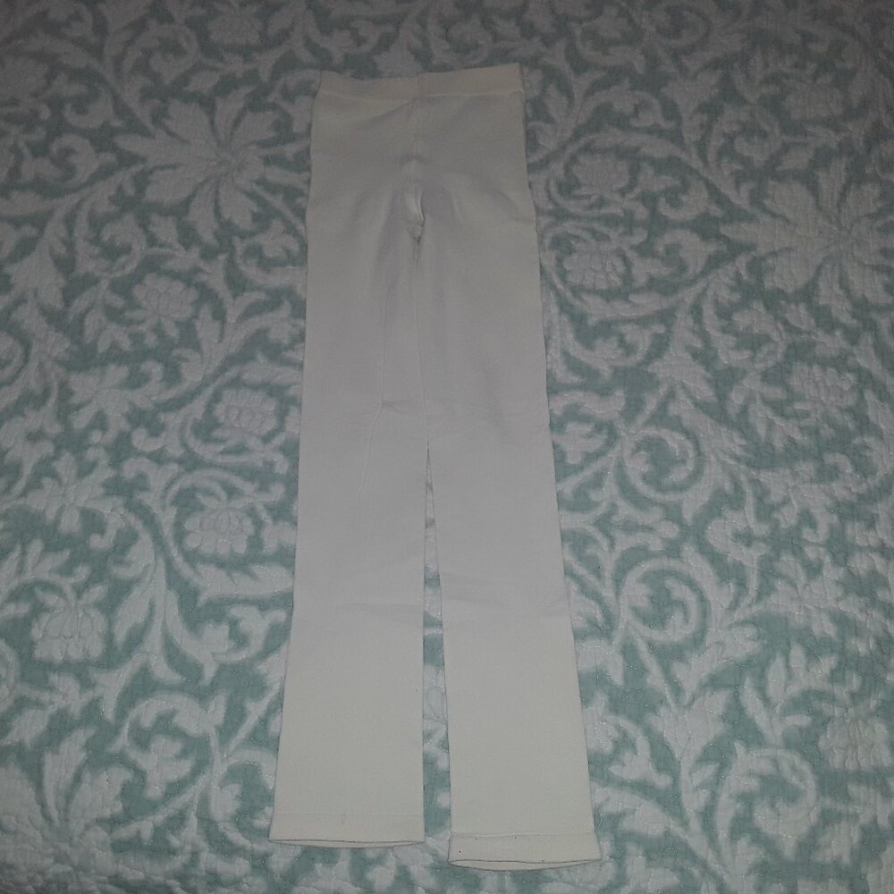 Girls Justice, mediun cream colored legging tights